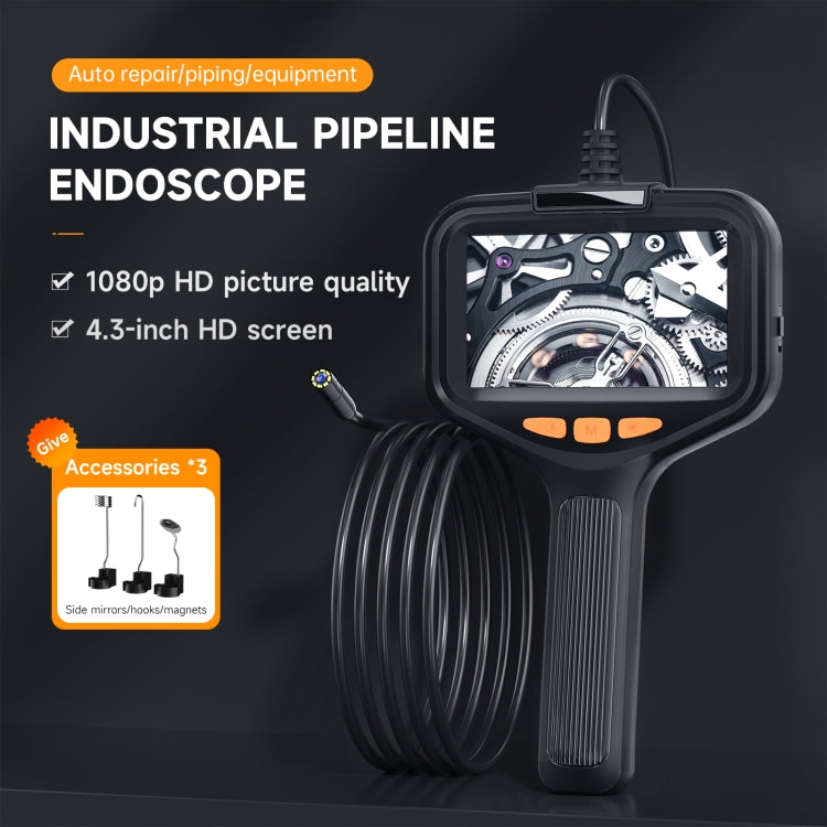 P200 8mm Front Lenses Integrated Industrial Pipeline Endoscope with 4.3 inch Screen, Spec:30m Tube -  by buy2fix | Online Shopping UK | buy2fix
