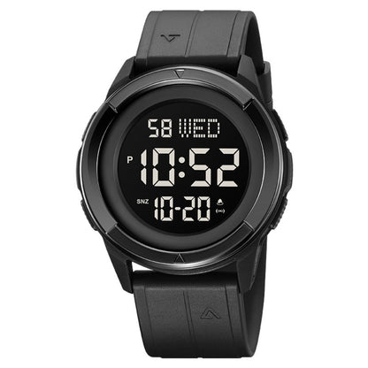 SKMEI 2047 Multifunctional Men 50M Waterproof Sports Digital Wrist Watch(Black) - Silicone Strap Watches by SKMEI | Online Shopping UK | buy2fix