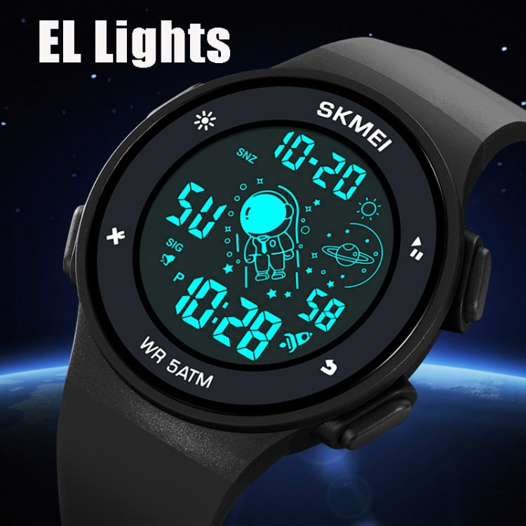 SKMEI 2068 Multifunctional Men 50M Waterproof Noctilucent Sports Digital Wrist Watch(Black) - Silicone Strap Watches by SKMEI | Online Shopping UK | buy2fix