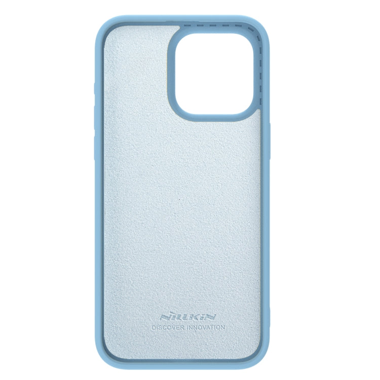 For iPhone 15 Pro Max NILLKIN CamShield Liquid Silicone Phone Case(Sky Blue) - iPhone 15 Pro Max Cases by NILLKIN | Online Shopping UK | buy2fix