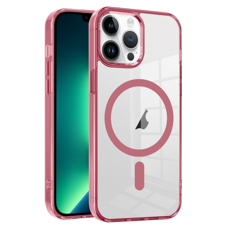 For iPhone 13 Pro Max Ice Color Magnetic Series PC + Acrylic Magsafe Phone Case(Pink) - iPhone 13 Pro Max Cases by buy2fix | Online Shopping UK | buy2fix