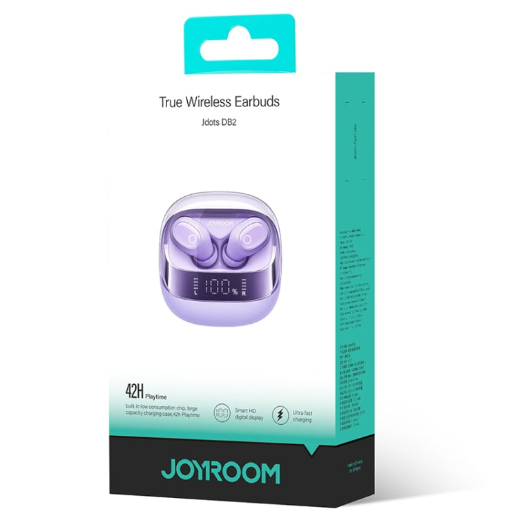 JOYROOM JR-DB2 Jdots Series True Wireless Bluetooth Earphones(Purple) - TWS Earphone by JOYROOM | Online Shopping UK | buy2fix
