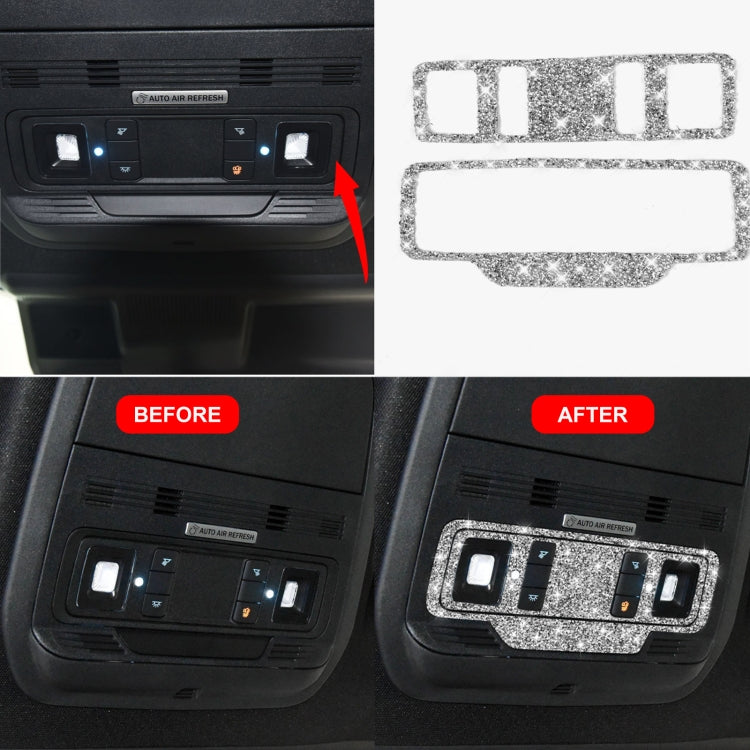 For Ford Mustang Mach E 2021 Car Reading Light Button Diamond Decorative Sticker - Car Interior Mouldings by buy2fix | Online Shopping UK | buy2fix