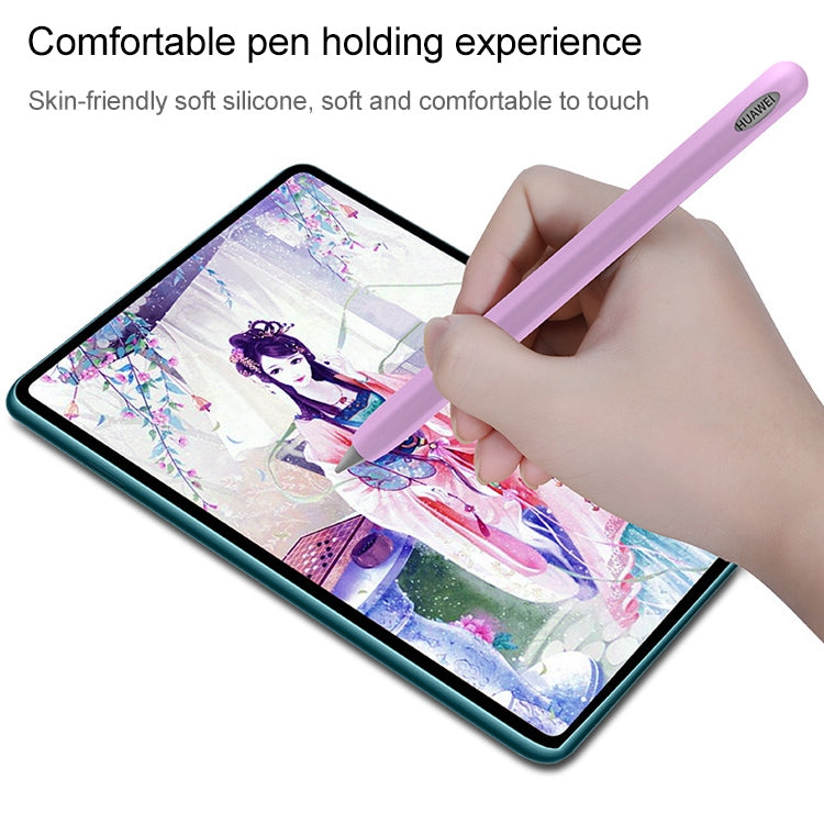 For Huawei M-pencil Stylus Touch Pen Integrated Non-slip Silicone Protective Cover(Pink) - Apple Accessories by buy2fix | Online Shopping UK | buy2fix