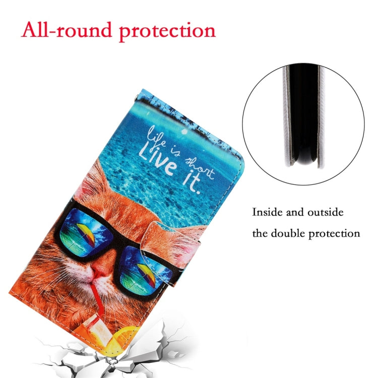 For Xiaomi Redmi 9A 3D Colored Drawing Horizontal Flip PU Leather Case with Holder & Card Slots & Wallet(Underwater Cat) - Xiaomi Cases by buy2fix | Online Shopping UK | buy2fix