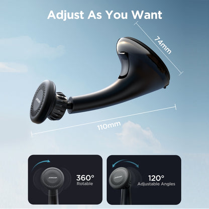 JOYROOM JR-ZS356 Magnetic Car Suction Cup Phone Holder(Black) - Universal Car Holders by JOYROOM | Online Shopping UK | buy2fix