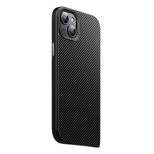 For iPhone 14 Plus MagSafe Kevlar Fiber Shockproof Phone Case(Black) - iPhone 14 Plus Cases by buy2fix | Online Shopping UK | buy2fix