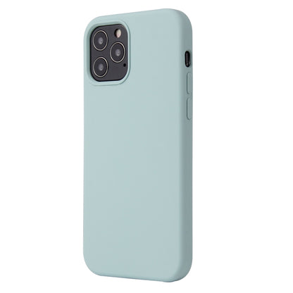 For iPhone 12 / 12 Pro Solid Color Liquid Silicone Shockproof Protective Case(Emerald Green) - iPhone 12 / 12 Pro Cases by buy2fix | Online Shopping UK | buy2fix