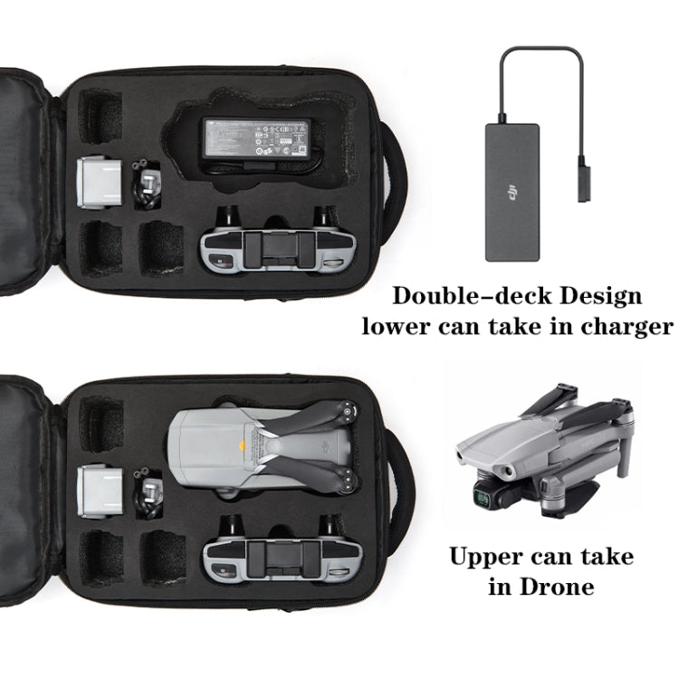 LINGSHI For DJI Mavic Air 2 Heightened Portable Shoulder Storage Bag Protective Box(Black) - Carry Cases & Bags by buy2fix | Online Shopping UK | buy2fix