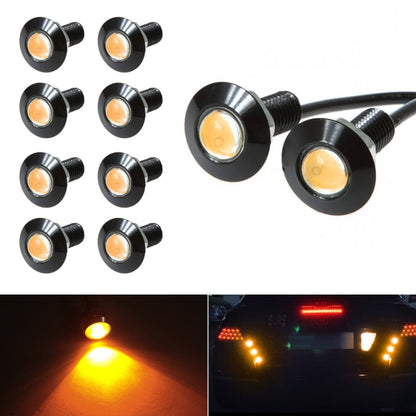 10 PCS 23mm 1.5W DC9-80V Motorcycle Eagle Eye Light Single Lens(Yellow Light) - Eagle Eye Lights by buy2fix | Online Shopping UK | buy2fix