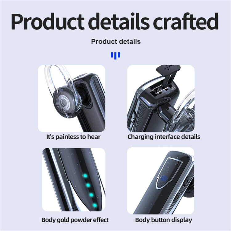 ME-3 Bluetooth 5.0 Business Style Touch Switch Bluetooth Earphone(Purple) - Bluetooth Earphone by buy2fix | Online Shopping UK | buy2fix