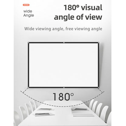 Simple Folding High Density Polyester Projector Film Curtain, Size:120 inch (16:9) Projection Area: 265x150cm - Consumer Electronics by buy2fix | Online Shopping UK | buy2fix