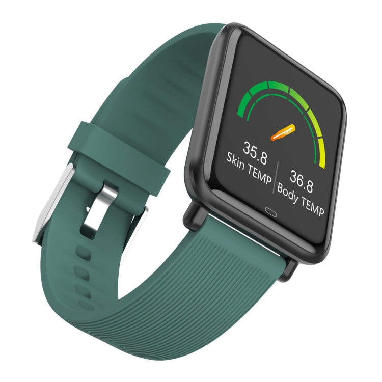 Q9T 1.3 inch TFT Touch Screen Dual-mode Bluetooth Smart Watch, Support Body Temperature Detection / Blood Oxygen Monitor / Blood Pressure Monitor(Green) - Smart Wear by buy2fix | Online Shopping UK | buy2fix