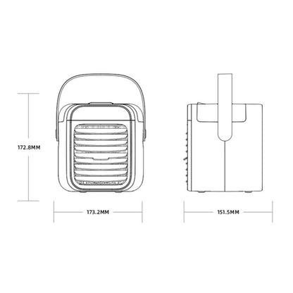 BD-F26 Portable Humidifier Fan Water Replenishment Instrument (White) - Electric Fans by buy2fix | Online Shopping UK | buy2fix