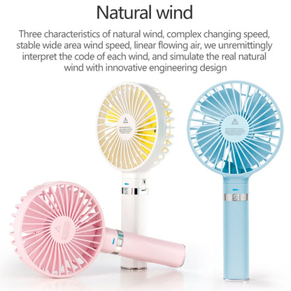 S2 Portable Foldable Handheld Electric Fan, with 3 Speed Control & Night Light (Mint Green) - Consumer Electronics by buy2fix | Online Shopping UK | buy2fix