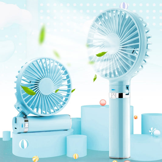 S2 Portable Foldable Handheld Electric Fan, with 3 Speed Control & Night Light (Sky Blue) - Consumer Electronics by buy2fix | Online Shopping UK | buy2fix