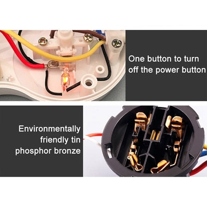 Charging Plug-in Wiring Board Creative Rotary Towline Board 13A Deformed Socket with USB, UK Plug, 3-Bit Socket(Black) - Consumer Electronics by buy2fix | Online Shopping UK | buy2fix