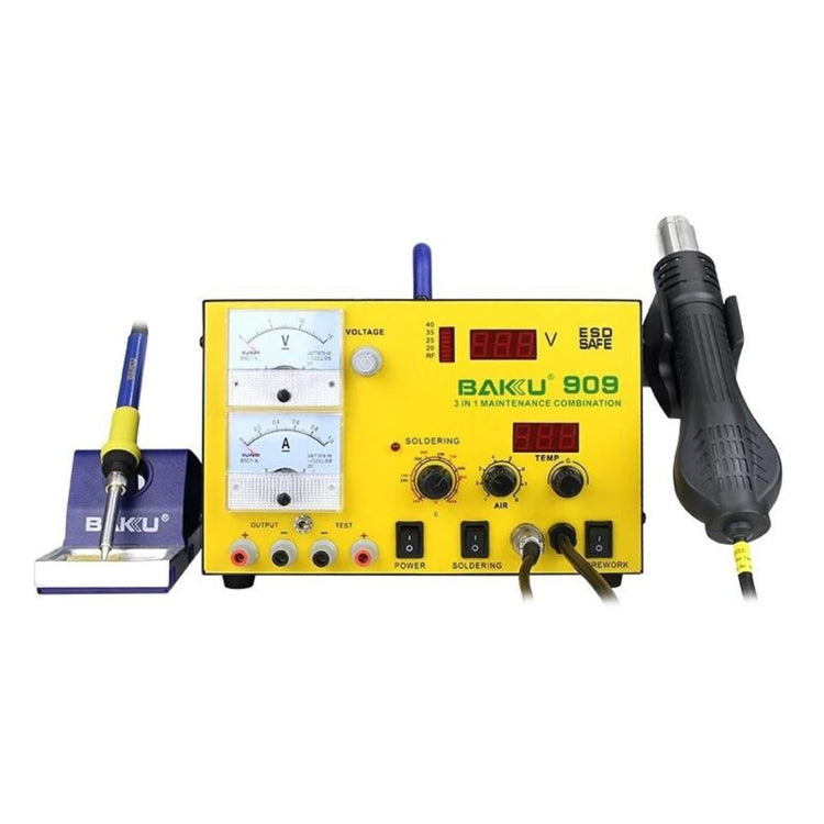 BAKU BK-909 BGA Rework Solder Station Hot Air Gun Welder Equipment, US Plug - Soldering Iron Set by BAKU | Online Shopping UK | buy2fix