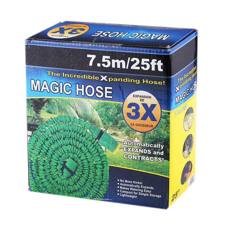 15-45m Telescopic Pipe Expandable Magic Flexible Garden Watering Hose with Spray Gun Set (Green) - Watering & Irrigation by buy2fix | Online Shopping UK | buy2fix