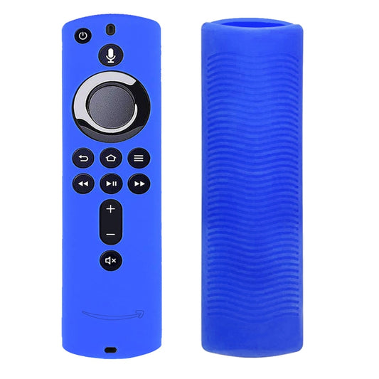 Non-slip Texture Washable Silicone Remote Control Cover for Amazon Fire TV Remote Controller (Blue) - Consumer Electronics by buy2fix | Online Shopping UK | buy2fix