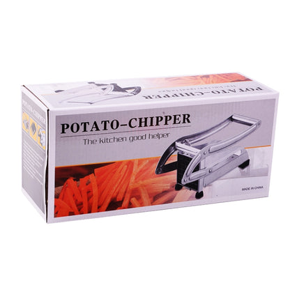 Stainless Steel Household Potato Chips Cutting Machine Potato Cutting Chipper - Home & Garden by buy2fix | Online Shopping UK | buy2fix