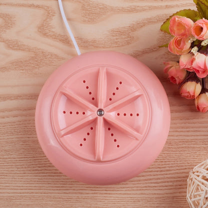 Macaroon Portable Mini Turbine Washing Machine Ultrasonic Washer(Pink) - Home & Garden by buy2fix | Online Shopping UK | buy2fix