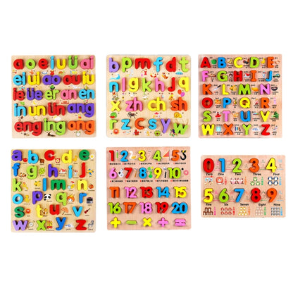 Baby Kids Wooden Puzzles Toys Educational Jigsaw Board Puzzle Toys Cognitive Plate(1-20 Arabic Numerals) - DIY Developmental Toys by buy2fix | Online Shopping UK | buy2fix