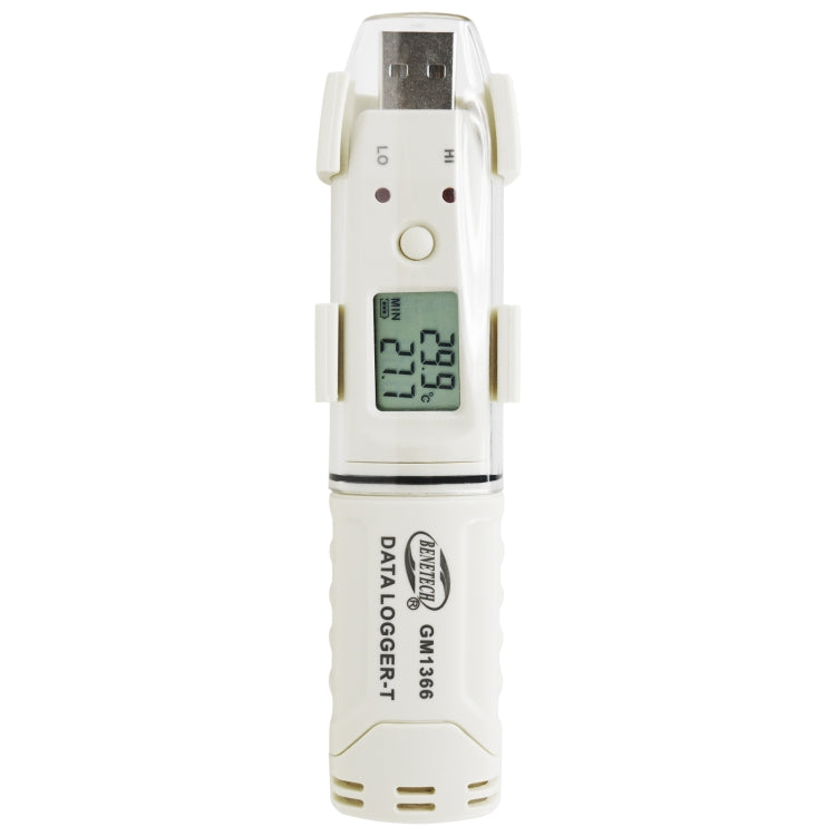 BENETECH GM1366 USB Digital Temperature and Humidity Recorder Meter with Alarm - Thermostat & Thermometer by BENETECH | Online Shopping UK | buy2fix