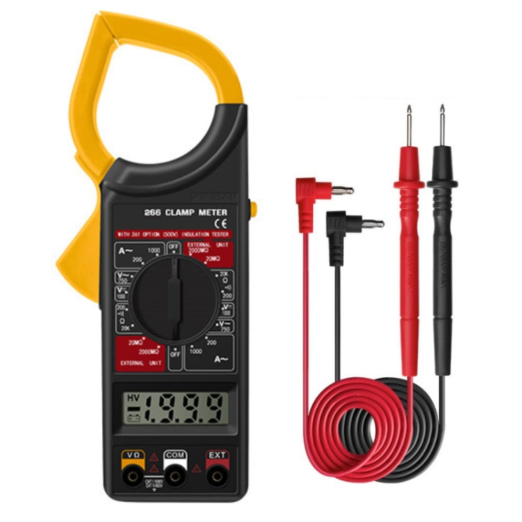 ANENG 266X Automatic High-Precision Clamp Multimeter with Buzzer (Yellow) - Digital Multimeter by ANENG | Online Shopping UK | buy2fix