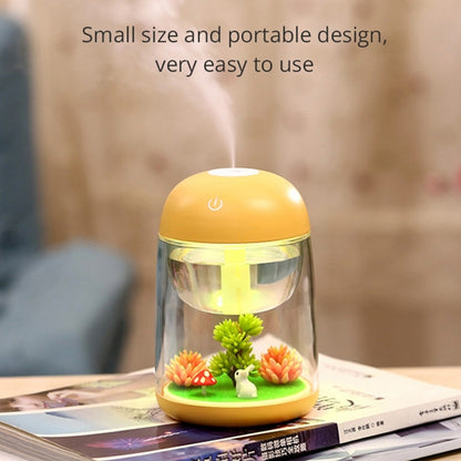 Imycoo WT602 2W Portable Mini Micro Landscape Design USB Charge Aromatherapy Air Humidifier with LED Colorful Light, Water Tank Capacity: 180ml, DC 5V(Yellow) - Home & Garden by buy2fix | Online Shopping UK | buy2fix