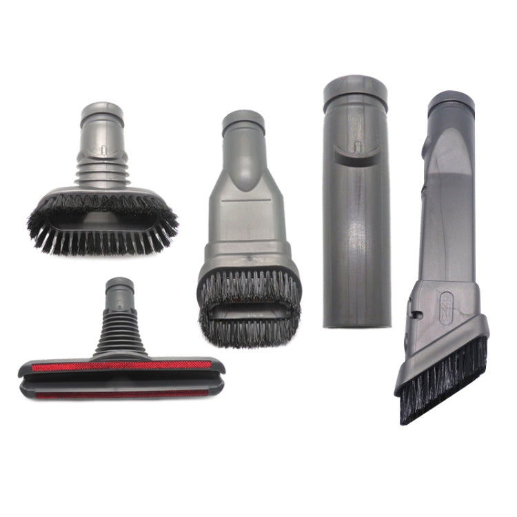 XD974 5 in 1 Round Brush + 2 x Stiff Brush  + Bed Brush + Connector for Dyson Vacuum Cleaner Parts Kits - Consumer Electronics by buy2fix | Online Shopping UK | buy2fix