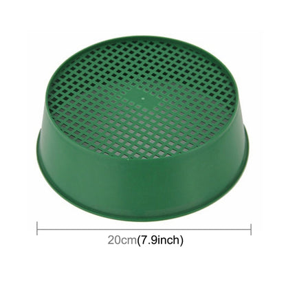 Plastic Mesh Sieve Soil Sieve PE Plastic Net Glasses of Gardening Tools Gardening Supplies, Sieve Diameter: 3 x 3.5mm - Home & Garden by buy2fix | Online Shopping UK | buy2fix