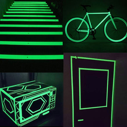 Luminous Tape Glow In Dark Wall Sticker Luminous Photoluminescent Tape Stage Home Decoration, Size: 2cm x 3m(Green Light) - Sticker by buy2fix | Online Shopping UK | buy2fix