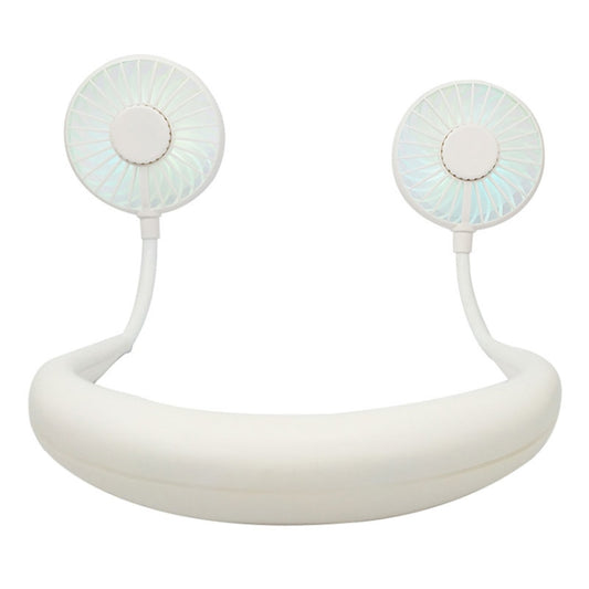 Creative Mini Hanging Neck Type Fan Outdoor LED Fan (White) - Consumer Electronics by buy2fix | Online Shopping UK | buy2fix