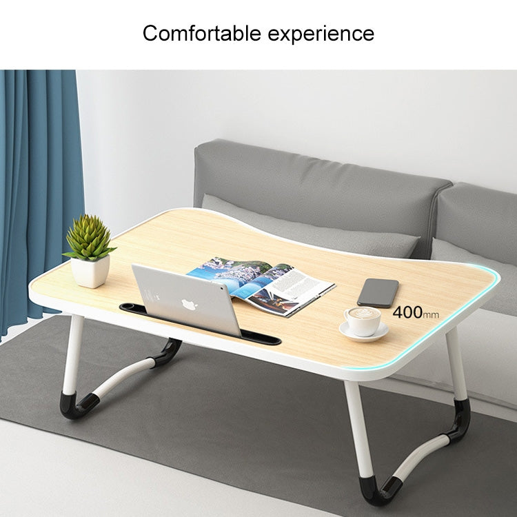 W-shaped Non-slip Legs Pattern Adjustable Folding Portable Laptop Desk with Card Slot (Castle) - Computer & Networking by buy2fix | Online Shopping UK | buy2fix