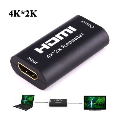 Mini 2160P Full HD HDMI 1.4b Amplifier Repeater, Support 4K x 2K, 3D(Black) - Amplifier by buy2fix | Online Shopping UK | buy2fix