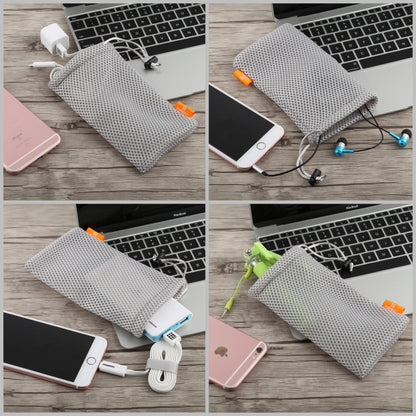 HAWEEL Pouch Bag for Smart Phones, Power Bank and other Accessories, Size same as 5.5 inch Phone(Grey) - Apple Accessories by HAWEEL | Online Shopping UK | buy2fix