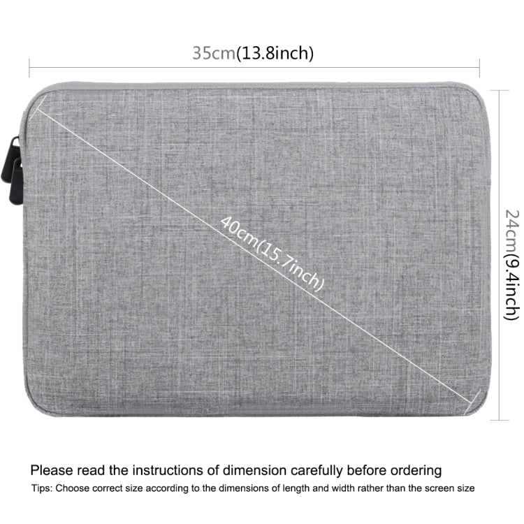 HAWEEL 13.0 inch Sleeve Case Zipper Briefcase Laptop Carrying Bag, For Macbook, Samsung, Lenovo, Sony, DELL Alienware, CHUWI, ASUS, HP, 13 inch and Below Laptops(Grey) - 13.3 inch by HAWEEL | Online Shopping UK | buy2fix