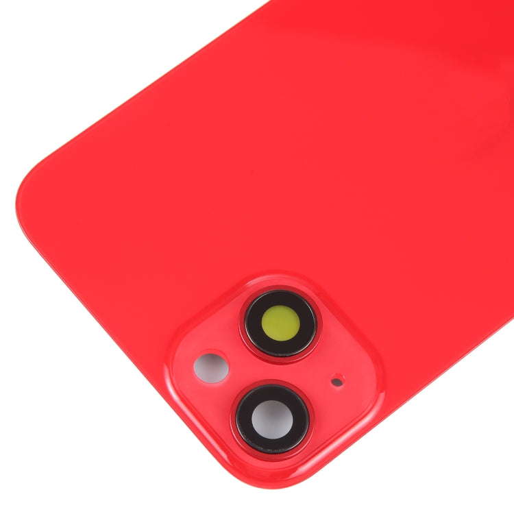 Glass Battery Back Cover with Holder for iPhone 14(Red) -  by buy2fix | Online Shopping UK | buy2fix