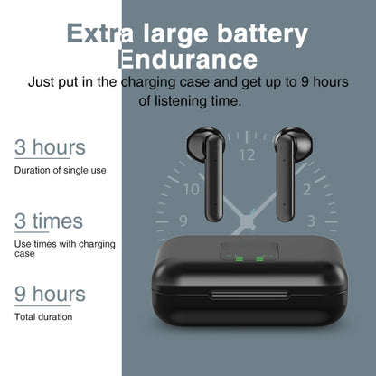 P100pro TWS Bluetooth 5.0 Touch Wireless Bluetooth Earphone with Charging Box & LED Smart Digital Display, Support Siri & Call(White) - TWS Earphone by buy2fix | Online Shopping UK | buy2fix