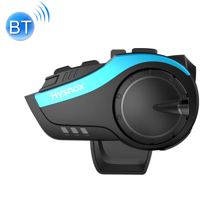 Hysnox HY-02 Bluetooth 5.0 Motorcycle Helmet Headset 2000M 6 Riders Intercom Headset (Blue) - Consumer Electronics by buy2fix | Online Shopping UK | buy2fix