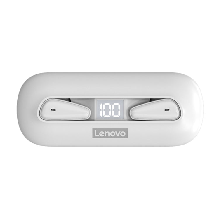Lenovo LivePods XT95 Ultra-thin Portable Wireless Bluetooth 5.0 Earphones with Charging Box (White) - Bluetooth Earphone by Lenovo | Online Shopping UK | buy2fix