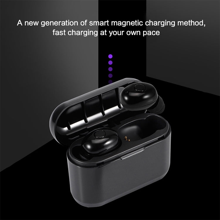 DT-4 IPX Waterproof Bluetooth 5.0 Wireless Bluetooth Earphone with 350mAh Magnetic Charging Box, Support for Calling(Rose Gold) - Bluetooth Earphone by buy2fix | Online Shopping UK | buy2fix