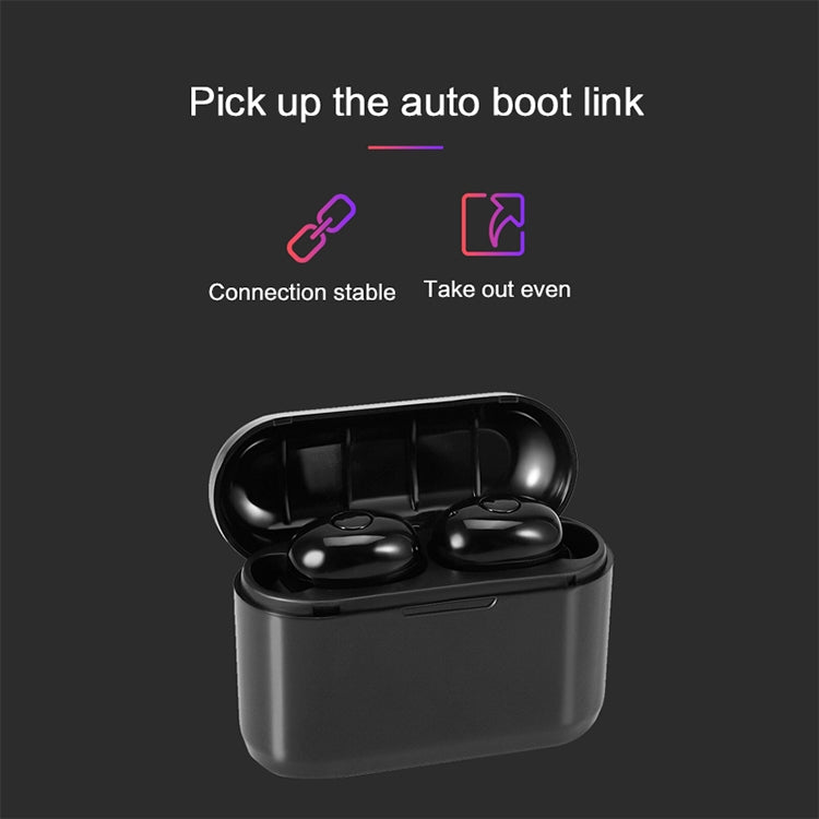 DT-4 IPX Waterproof Bluetooth 5.0 Wireless Bluetooth Earphone with 350mAh Magnetic Charging Box, Support for Calling(Rose Gold) - Bluetooth Earphone by buy2fix | Online Shopping UK | buy2fix