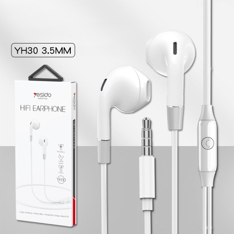 Yesido YH30 3.5mm In-Ear Wired Earphone, Length: 1.2m - In Ear Wired Earphone by Yesido | Online Shopping UK | buy2fix