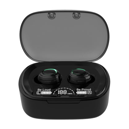 MD06 Mini In-ear TWS Wireless Touch Digital Display Bluetooth Earphone (Black) - TWS Earphone by buy2fix | Online Shopping UK | buy2fix