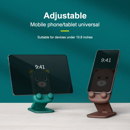 DK-XX-111 Cartoon Animal Retractable Phone Lazy Bracket Foldable Desktop Holder(Yellow) - Desktop Holder by buy2fix | Online Shopping UK | buy2fix