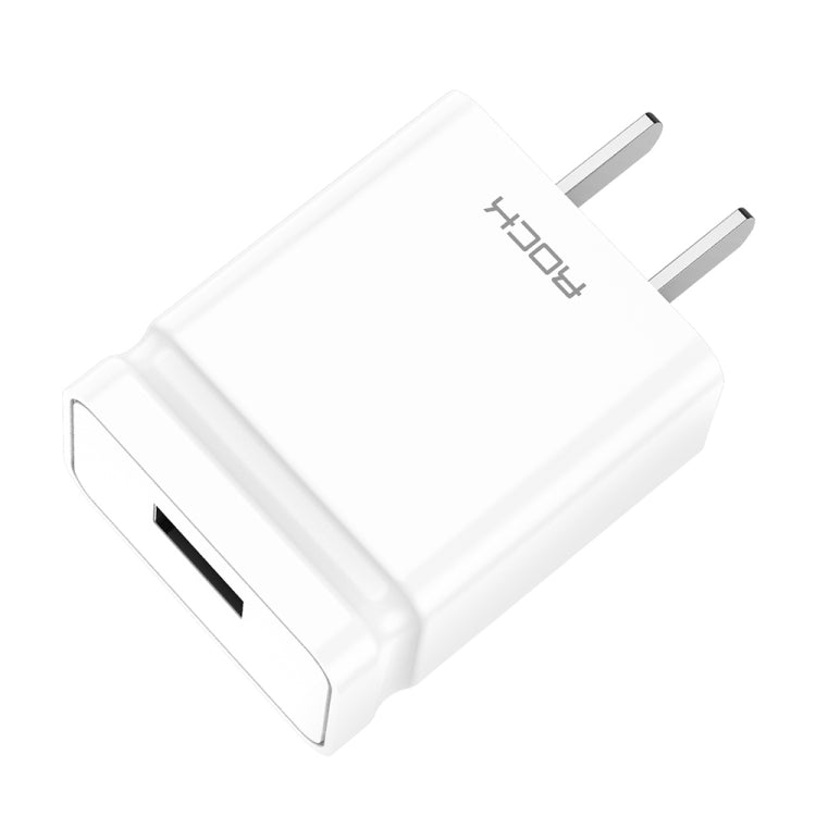 ROCK T6 1A Single USB Port Travel Charger Power Adapter, CN Plug(White) - Mobile Accessories by ROCK | Online Shopping UK | buy2fix