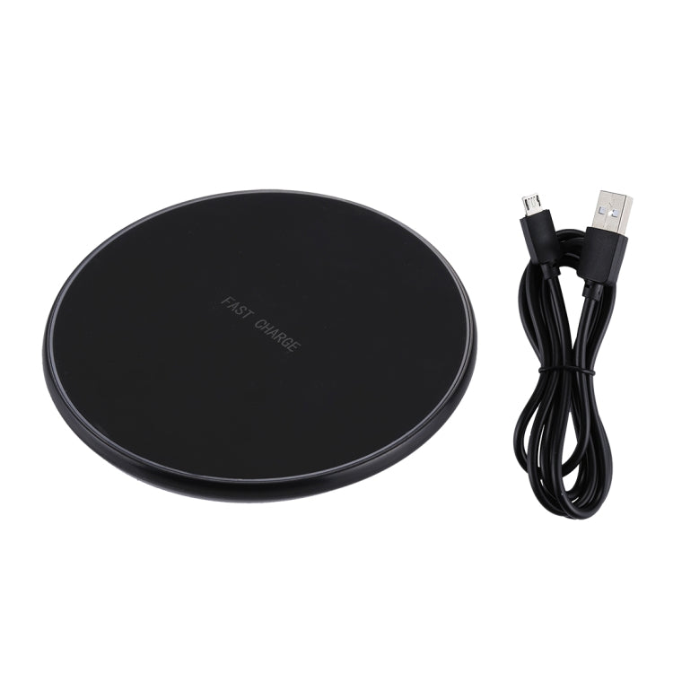 DC 9V 1.67A / 5V 1A Universal Round Shape Qi Standard Fast Wireless Charger with Indicator Light - Apple Accessories by buy2fix | Online Shopping UK | buy2fix