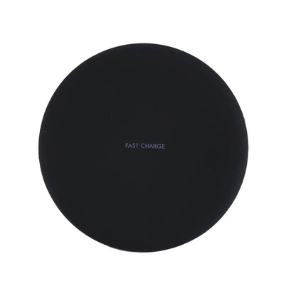 9V 1A / 5V 1A Universal Round Shape Qi Standard Fast Wireless Charger(Black) - Wireless Charger by buy2fix | Online Shopping UK | buy2fix